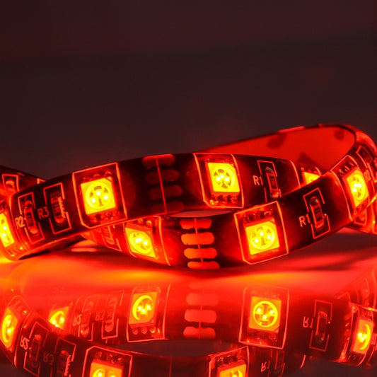 4 Stück LED Lichtleiste Leuchtband Streifen Strip 30cm 12V selbstklebend rot - LEDRide