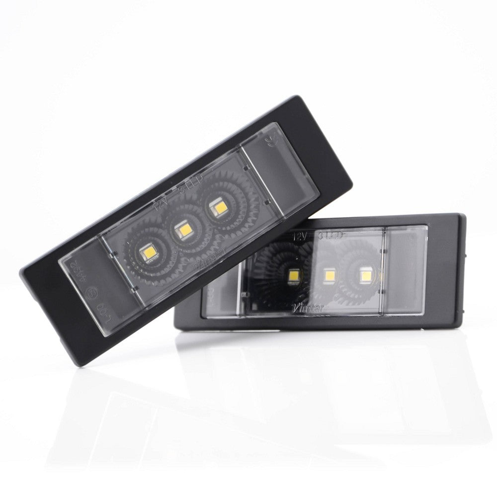LED Kennzeichenbeleuchtung Module BMW Opel Fiat Alfa-Romeo BLACK mit E-Prüfzeichen