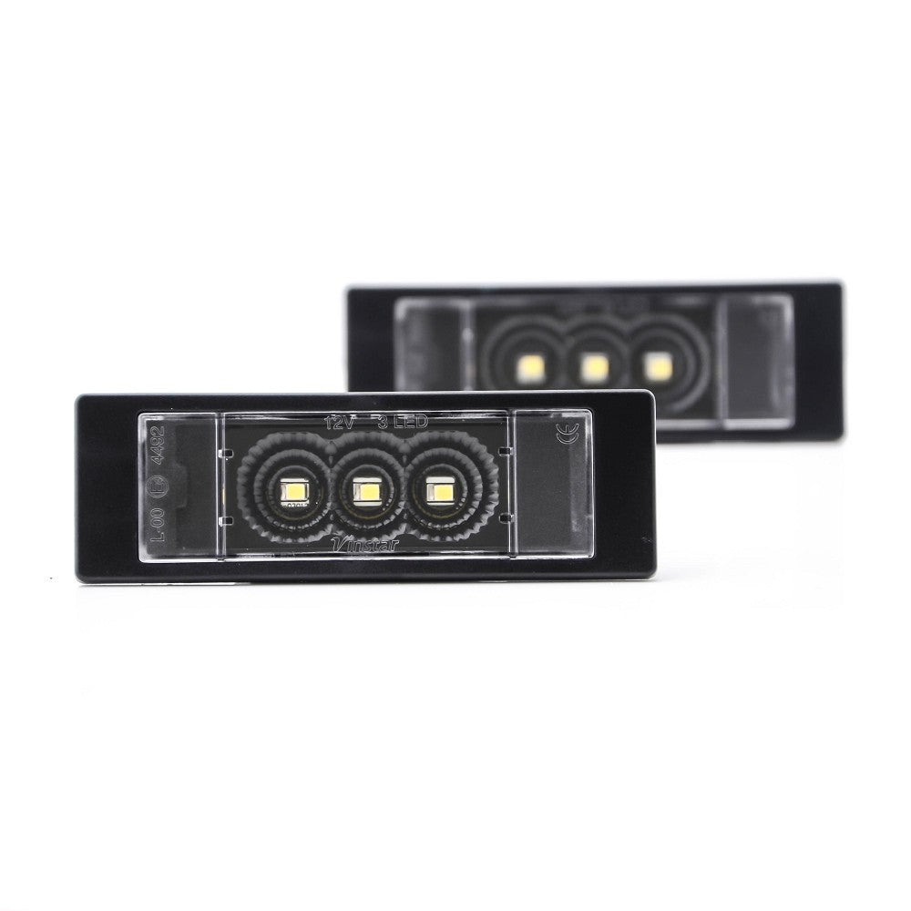 LED Kennzeichenbeleuchtung Module BMW Opel Fiat Alfa-Romeo BLACK mit E-Prüfzeichen