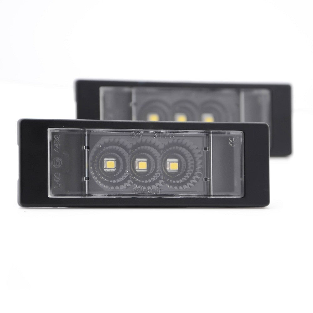 LED Kennzeichenbeleuchtung Module BMW Opel Fiat Alfa-Romeo BLACK mit E-Prüfzeichen
