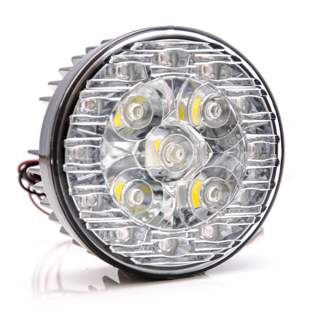 LED Tagfahrlicht- und Positionslampe rund universell TFL 95mm 24V E-Prüfzeichen - LEDRide