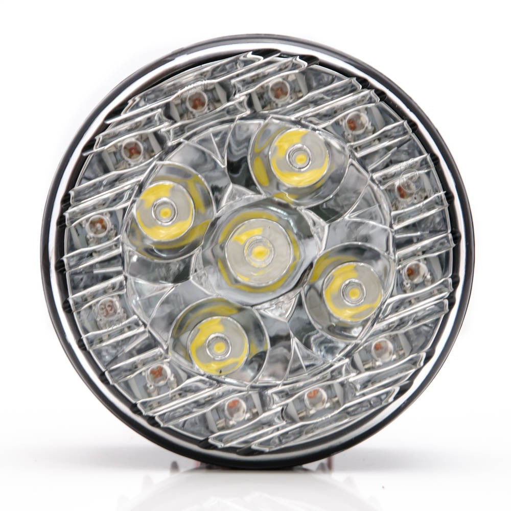LED Tagfahrlicht- und Positionslampe rund universell TFL 95mm 24V E-Prüfzeichen - LEDRide