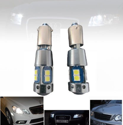 2 Stück 10SMD LED Standlicht Parkleuchte H6W Bax9s 3030 AUDI A4 B6 Avant 8E5