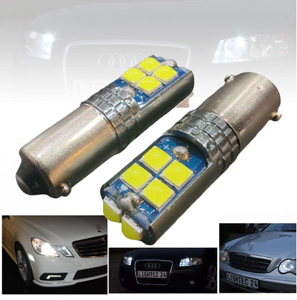 2 Stück 10SMD LED Standlicht Parkleuchte H6W Bax9s 3030 SKODA SUPERB I 3U4