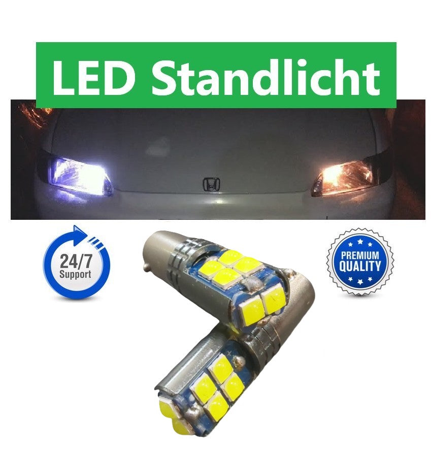 2 Stück 10SMD LED Standlicht Parkleuchte H6W Bax9s 3030 SKODA SUPERB I 3U4