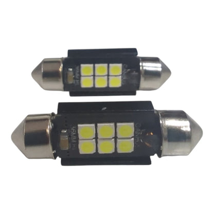 2x 6SMD LED Kennzeichenbeleuchtung 12V Soffitte 36mm für BMW 3 Compact E46