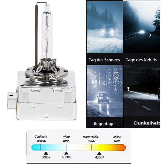 1x Xenon Brenner D1S 6000K 35W Lampe E-Prüfzeichen SKODA OCTAVIA II 1Z3