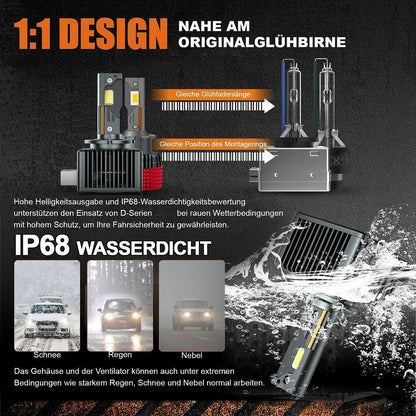 2x LED Xenon Brenner D1S 6000K 35W RENAULT GRAND SCÉNIC II JM0/1