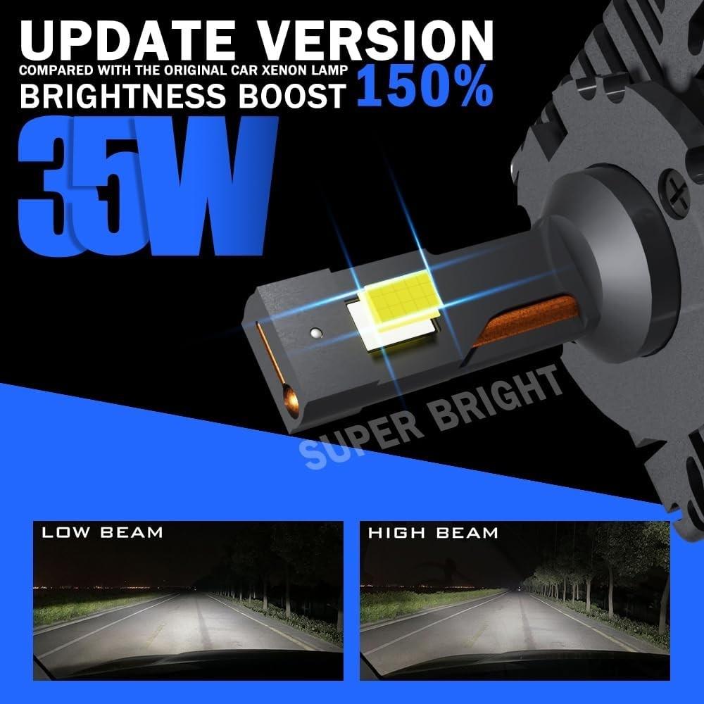 2x LED Xenon Brenner D1S 6000K 35W E-Prüfzeichen RENAULT SAFRANE II B54