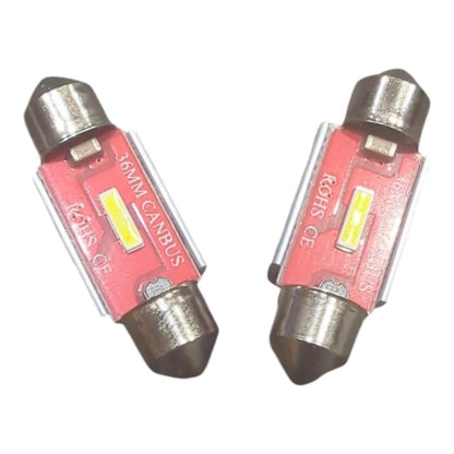 2x 1SMD lampu plat nomor LED 12V memperhiasi 36mm untuk VW TIGUAN 5N