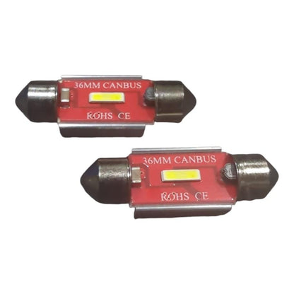 2x 1SMD lampu plat nomor LED 12V memperhiasi 36mm untuk VW TIGUAN 5N