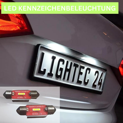 2x 1SMD lampu plat nomor LED 12V memperhiasi 36mm untuk VW TIGUAN 5N