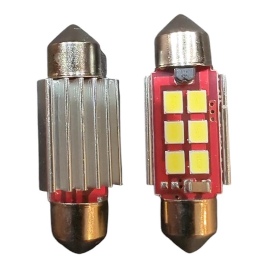2x 6SMD LED Kennzeichenbeleuchtung 12V Soffitte 36mm für VW GOLF V Variant 1K5