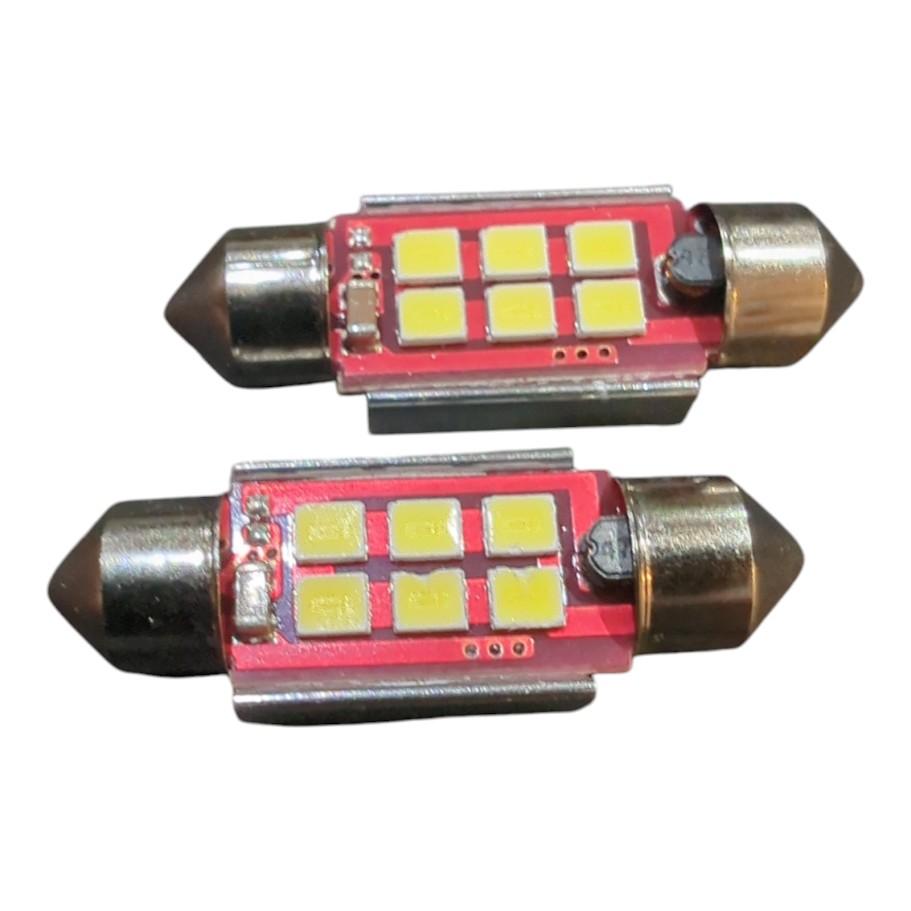 2x 6SMD LED Kennzeichenbeleuchtung 12V Soffitte 36mm für VW GOLF V Variant 1K5