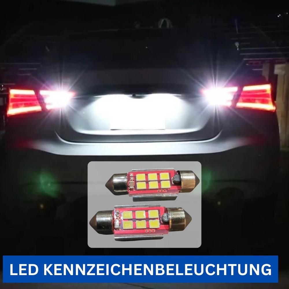 2x 6SMD LED Kennzeichenbeleuchtung 12V Soffitte 36mm für VW GOLF V Variant 1K5