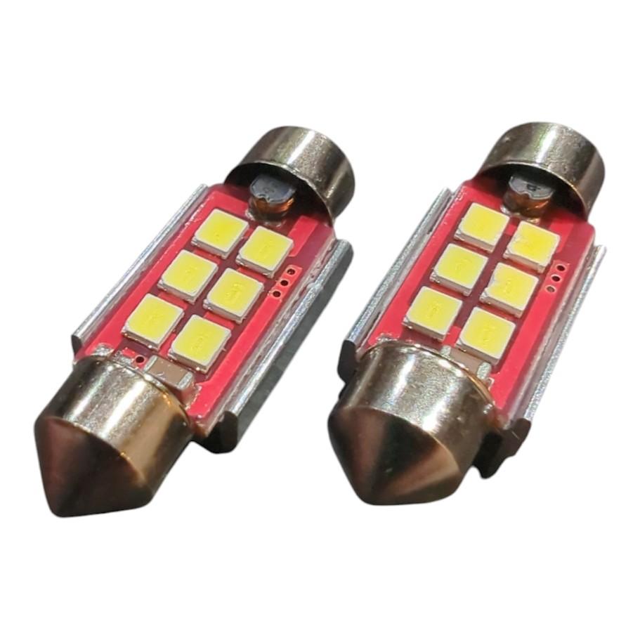 2x 6SMD LED Kennzeichenbeleuchtung 12V Soffitte 36mm für VW GOLF V Variant 1K5