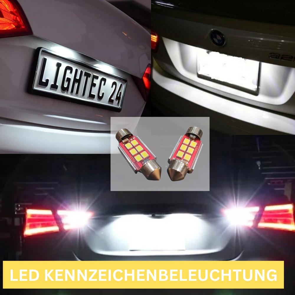 2x 6SMD LED Kennzeichenbeleuchtung 12V Soffitte 36mm für VW GOLF V Variant 1K5