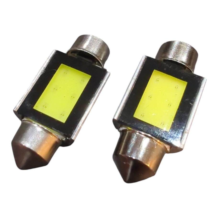 2x COB LED -lisensplatebelysning 12V Soffitte 36mm for Audi A4 Allroad 8kh, B8