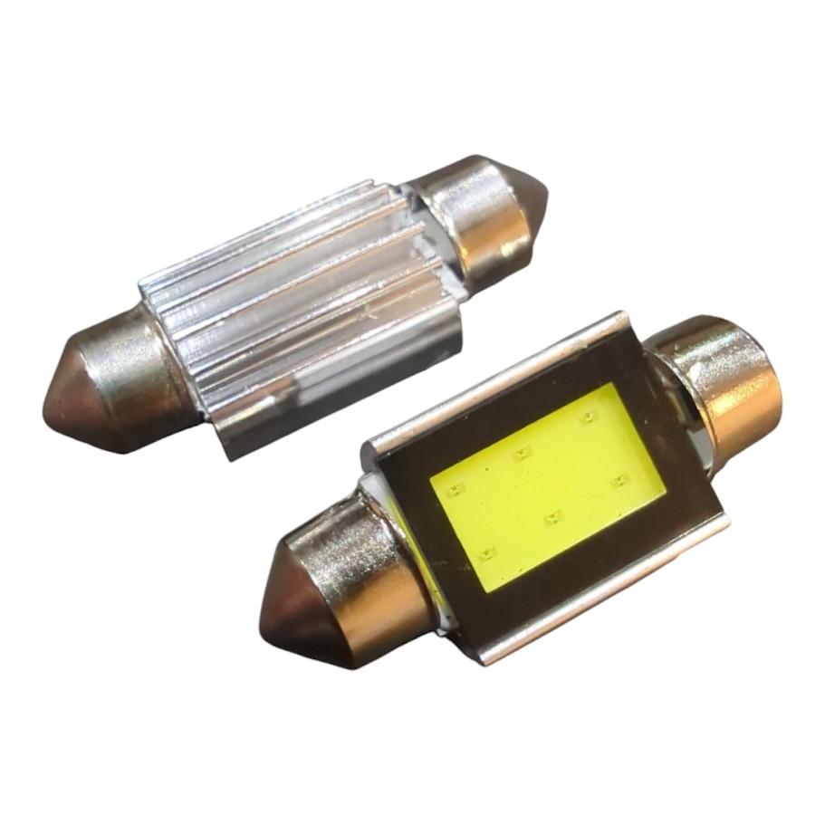 2x COB LED -lisensplatebelysning 12V Soffitte 36mm for Audi A4 Allroad 8kh, B8