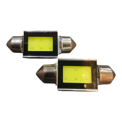 2x COB LED -lisensplatebelysning 12V Soffitte 36mm for Audi A4 Allroad 8kh, B8