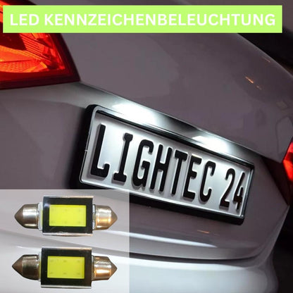 2x COB LED -lisensplatebelysning 12V Soffitte 36mm for Audi A4 Allroad 8kh, B8