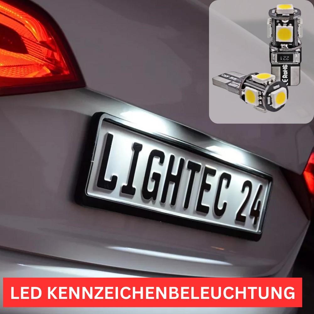 2x 5SMD LED nummerpladelys 12vW5W T10 til SKODA SUPERB II Stationcar (3T5)