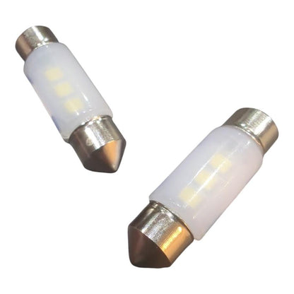 2x 3SMD LED Kennzeichenbeleuchtung 12V Soffitte 36mm für SMART FORTWO Cabrio 451