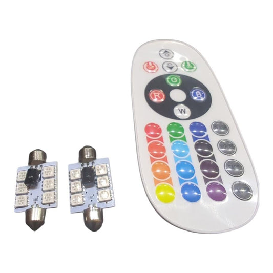 2xRGB LED Kennzeichenbeleuchtung 36mm RENAULT TRUCKS MASCOTT Pritsche/Fahrg.