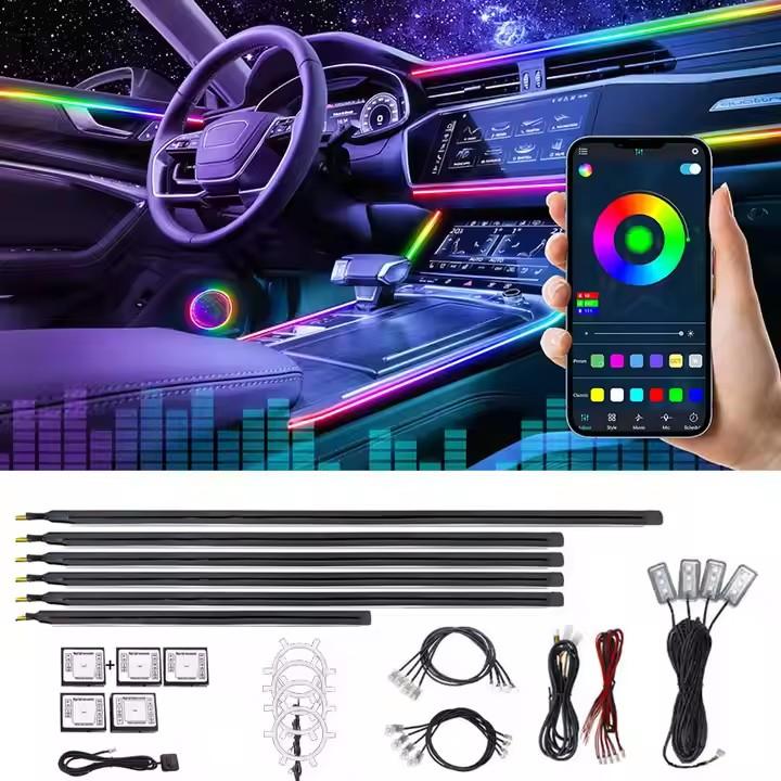 6-in-1 LED Ambiente Licht Set RGB mit App-Steuerung Audi
