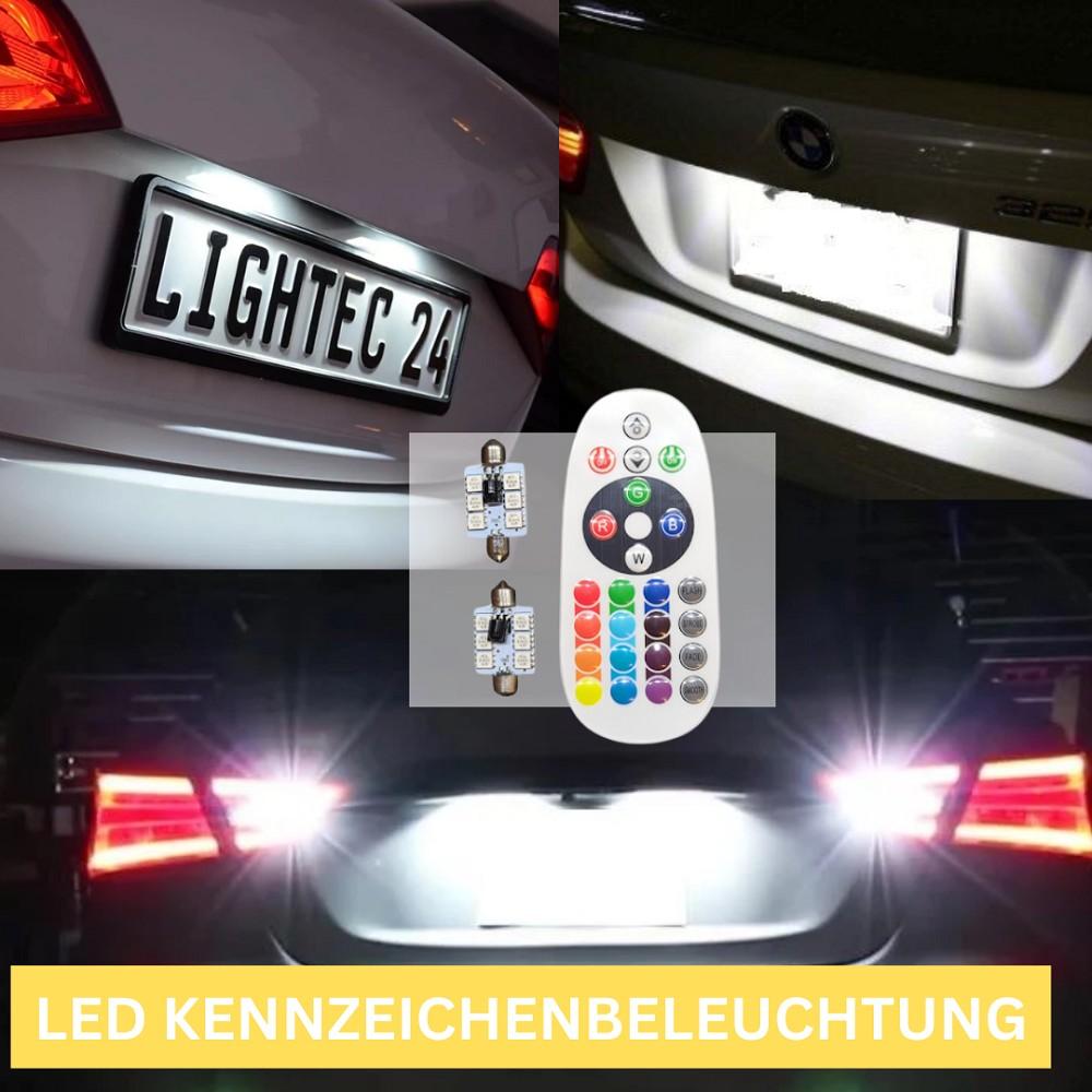 2x RGB LED Kennzeichenbeleuchtung 12V Soffitte 36mm für VW GOLF IV Variant 1J5 - LEDRide