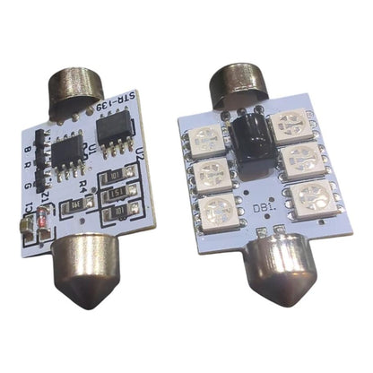 2x RGB LED Kennzeichenbeleuchtung 12V Soffitte 36mm für VW GOLF IV Variant 1J5 - LEDRide