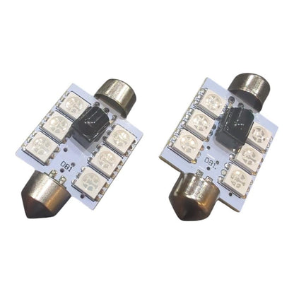 2x RGB LED Kennzeichenbeleuchtung 12V Soffitte 36mm für VW GOLF IV Variant 1J5 - LEDRide