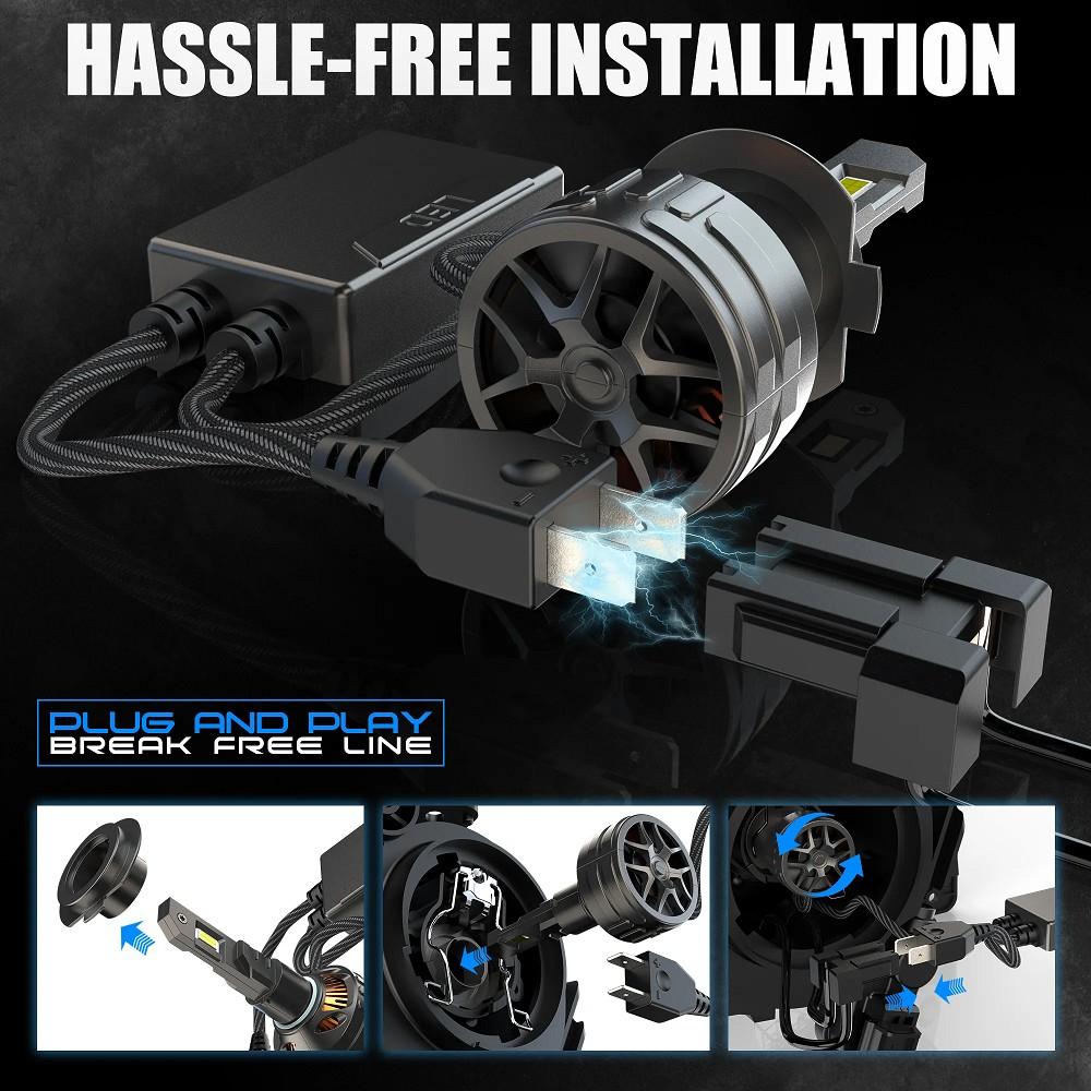 2x Ultra helle 35W H7 LED - Scheinwerfer Set | 6500K Tageslichtweiß | Canbus - kompatible Automobil - Lampen - LEDRide