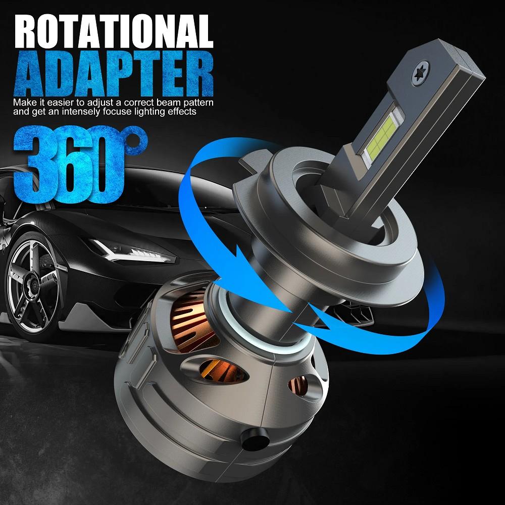 2x Ultra helle 35W H7 LED - Scheinwerfer Set | 6500K Tageslichtweiß | Canbus - kompatible Automobil - Lampen - LEDRide