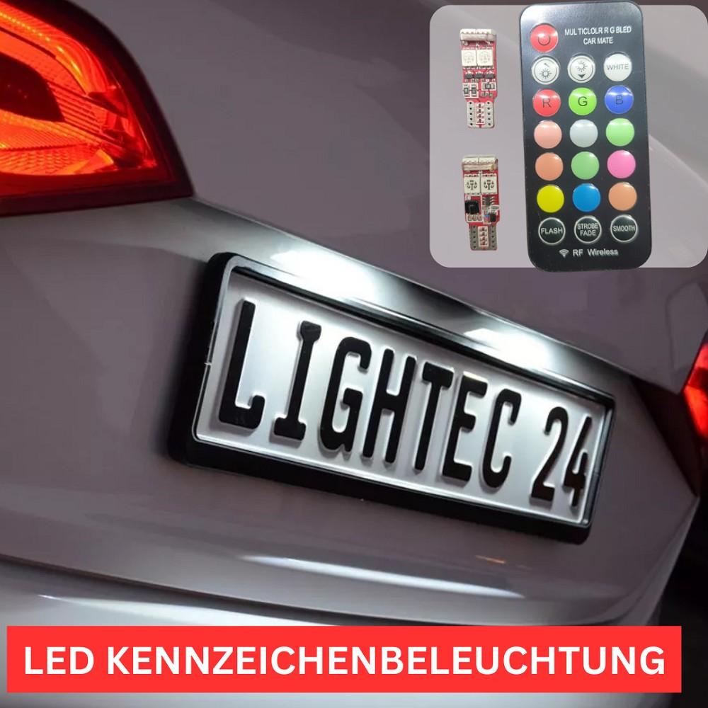 2xRGB LED Kennzeichenbeleuchtung 12vW5W RENAULT SCÉNIC I JA0/1,FA0 - LEDRide