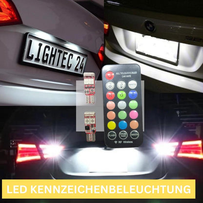 2xRGB LED Kennzeichenbeleuchtung 12vW5W RENAULT SCÉNIC I JA0/1,FA0 - LEDRide