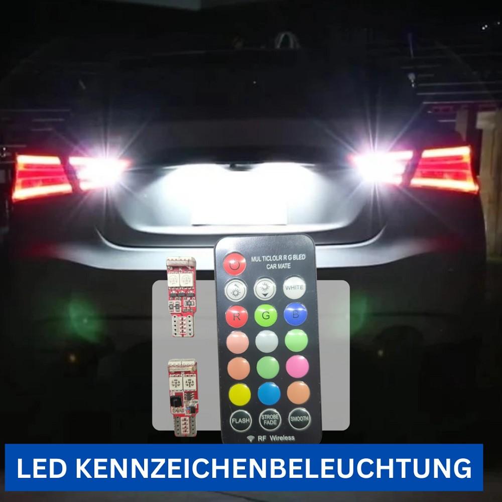 2xRGB LED Kennzeichenbeleuchtung 12vW5W RENAULT SCÉNIC I JA0/1,FA0 - LEDRide