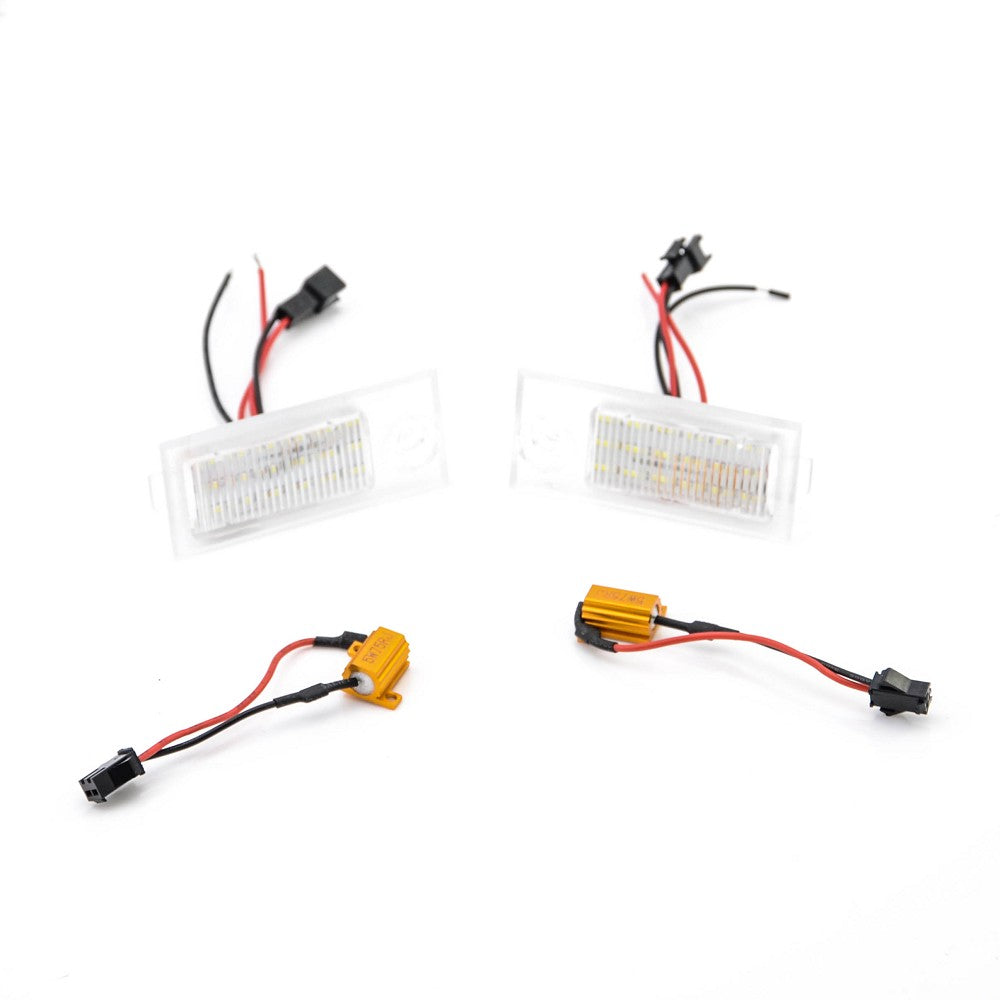 LED Kennzeichenbeleuchtung Module Audi A6 C5 4B Limousine E-Prüfzeichen - LEDRide