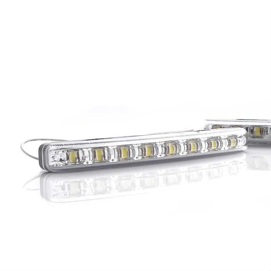 UltraSlim Tagfahrlicht 635 Flux 12V LED Ultra Hell 8 LEDs  E-Prüfzeichen - LEDRide
