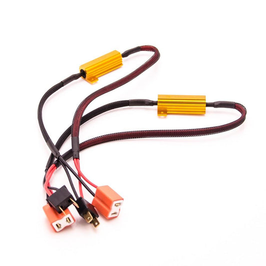 Pacote de 2 resistores de carga H7 LED SMD CANBUS 50 watts 6 ohms 12 volts plug & play