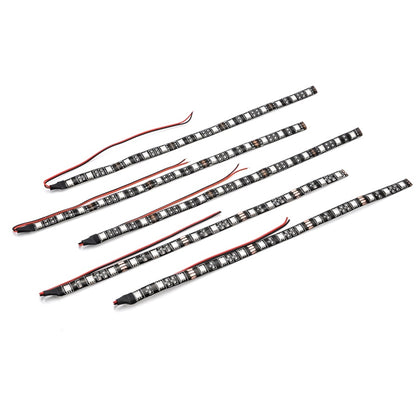 5 Stück LED Lichtleiste Leuchtband Streifen Strip 30cm 12V selbstklebend blau - LEDRide