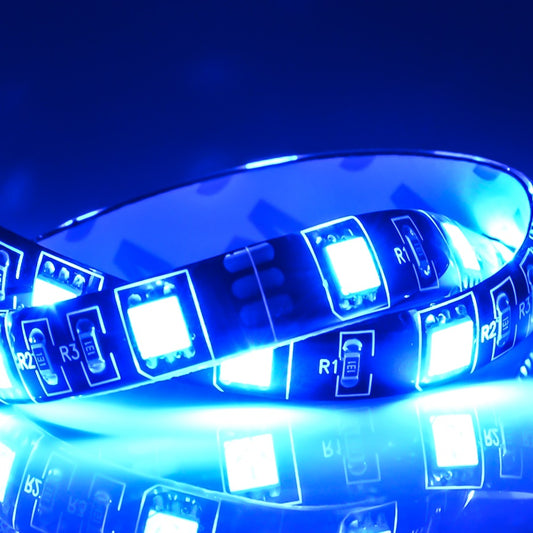 4 Stück LED Lichtleiste Leuchtband Streifen Strip 30cm 12V selbstklebend blau - LEDRide