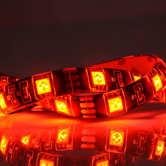 3 Stück LED Lichtleiste Leuchtband Streifen Strip 30cm 12V selbstklebend rot - LEDRide