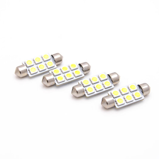 4x LED Soffitte C5W 39mm 5050 6 SMD weiß Innenraum Beleuchtung KFZ Festoon - LEDRide