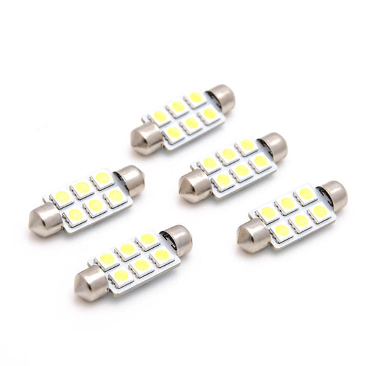 5x LED Soffitte C5W 39mm 5050 6 SMD weiß Innenraum Beleuchtung KFZ Festoon - LEDRide