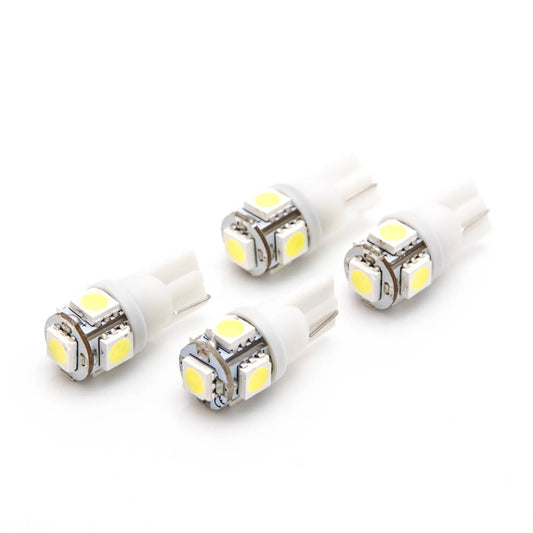 4 Stück LED T10 W5W Glassockel 5 SMD 5050 weiß Innenraum Beleuchtung KFZ - LEDRide
