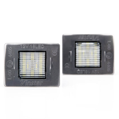 LED Kennzeichenbeleuchtung Mercedes A GLA SLK GL M V Klasse Vito E-Prüfzeichen - LEDRide