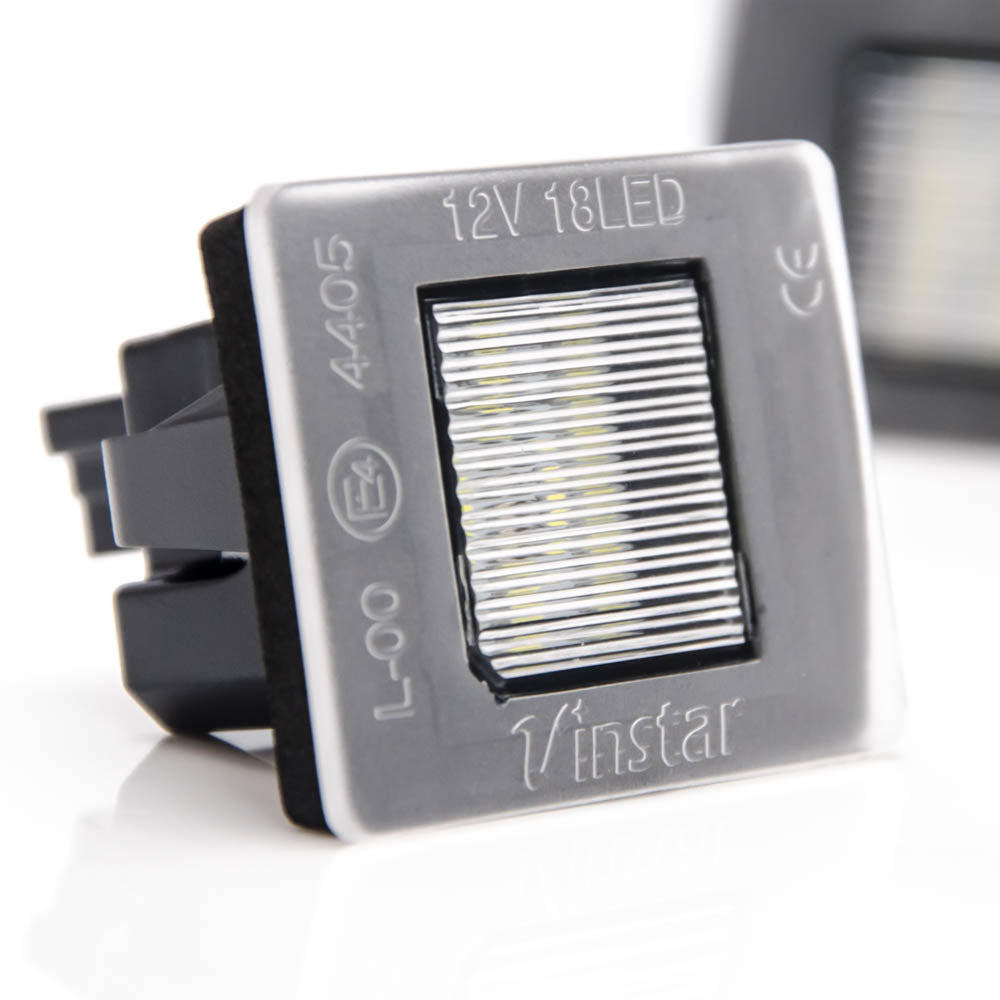LED Kennzeichenbeleuchtung Mercedes A GLA SLK GL M V Klasse Vito E-Prüfzeichen - LEDRide
