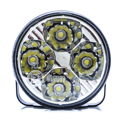 LED Tagfahrlicht 8 SMD rund Ø70mm E-Prüfzeichen R87 DRL 6000K - LEDRide