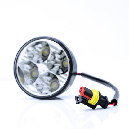 LED Tagfahrlicht 8 SMD rund Ø70mm E-Prüfzeichen R87 DRL 6000K - LEDRide